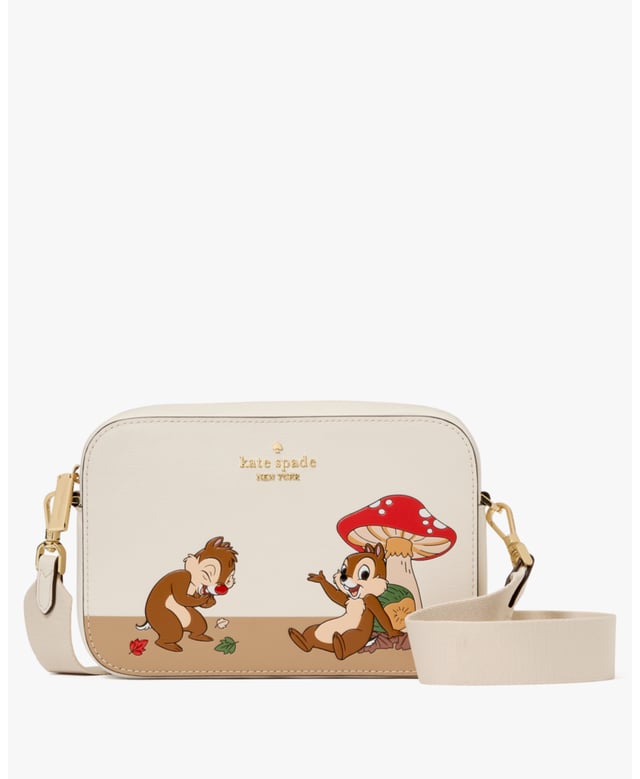 Disney X Ksny Chip N Dale Mini Camera Bag,  Disney X Kate Spade New York Chip N Dale Mini Camera Bag, Fits Largest Iphone, Slip Pocket, Back Slip Pocket,  Length: 5.50 Cm,  Width: 19.00 Cm,  Height: 12.50 Cm