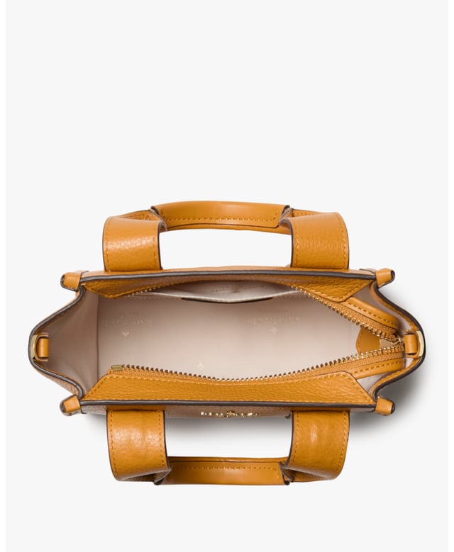 Kip Leather Mini Tote, Kip Pebbled Leather Mini Tote, Fits Iphone 13 Pro Max, Comes W Crossbody Strap, Back Slip Pocket,  Length: 7.50 Cm,  Width: 17.00 Cm,  Height: 14.00 Cm