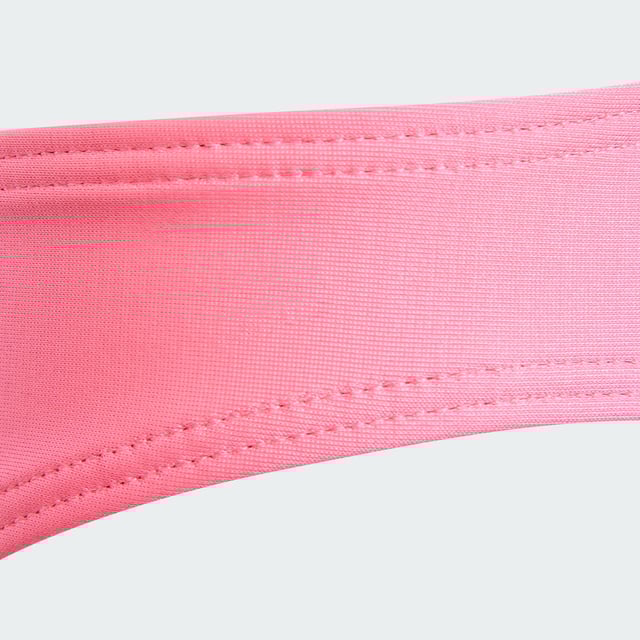 Make a splash in this juniors' adidas bikini. The stylish two-piece suit features an outlined 3 Bar Logo front and centre, showcasing your adidas pride. Underbust elastic provides extra support for swimming and other water sports. This product is made with at least 70% recycled materials. By reusing materials that have already been created, adidas help to reduce waste and our reliance on finite resources and reduce the footprint of the products adidas make.  - Tight fit - 78% polyester (recycled), 22% elastane - Lined gusset - Infinitex fabric  Shipped by adidas