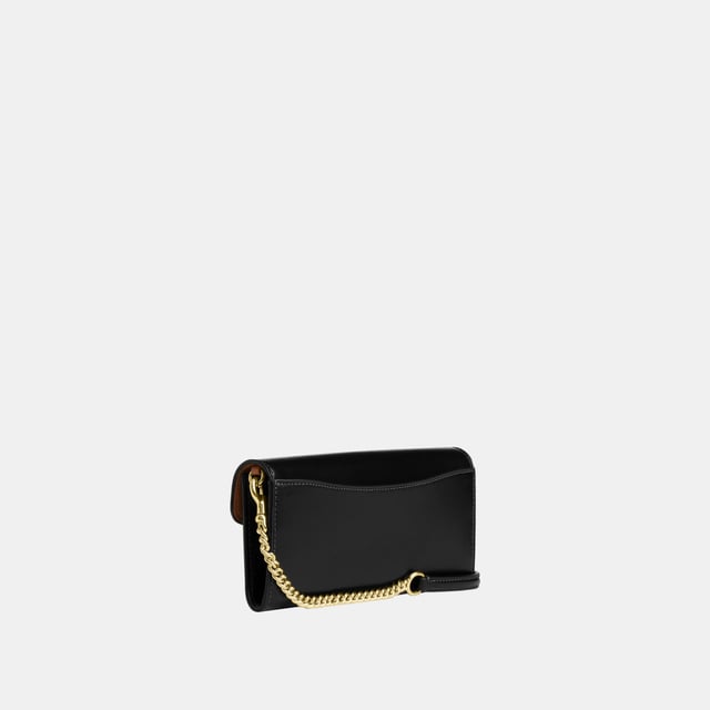 Klare Wallet with Chain in Refined Box Calf, Six credit card slots
 Full-length bill compartment
 Inside zip pocket, Outside open pocket,  Length: 21.00 cm,  Width: 2.50 cm,  Height: 10.50 cm