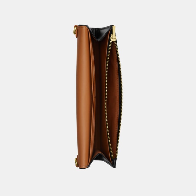 Klare Wallet with Chain in Refined Box Calf, Six credit card slots
 Full-length bill compartment
 Inside zip pocket, Outside open pocket,  Length: 21.00 cm,  Width: 2.50 cm,  Height: 10.50 cm