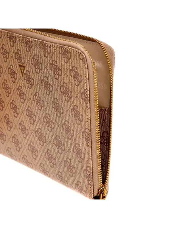 Pochette Guess Milano logo 4G Homme Marron Polyurethane. Authentique Bagagerie de la marque Guess - design streetwear/sportswear de Guess - Guess pour Homme fashion, parfait pour la vie de tous les jours - Pochette Guess de couleur Marron s'associe parfaitement avec le reste de votre dressing - matiere Polyurethane confortable -   classic - Milano logo 4G -