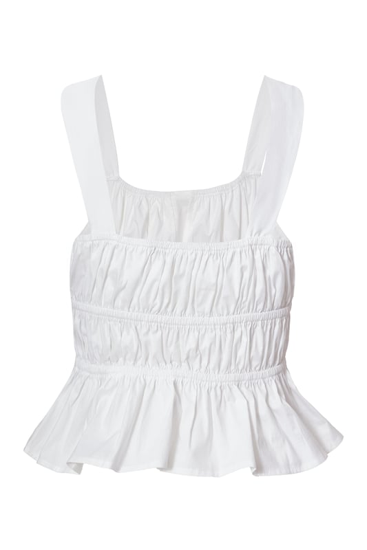- Scoop neckline - Tie front - Cropped fit - Cami straps - Model height: 5'7" - Model wears uk 8 / us 4 / eur 36 - Always check the wash care label - Cool hand wash with mild detergent