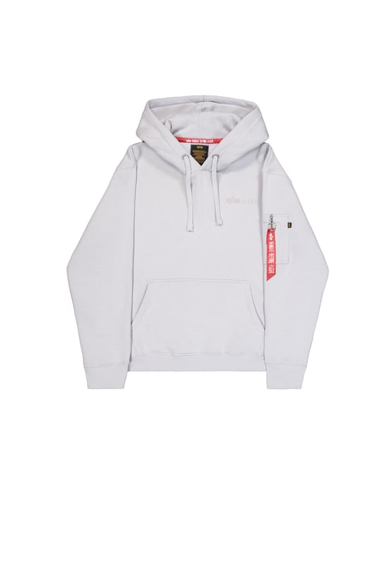 The Air Force Hoodie from ALPHA INDUSTRIES is the perfect hooded sweatshirt for men. Featuring a regular fit and unlined design, it offers optimal comfort. The kangaroo pocket and logo print pattern make the hoodie a real eye-catcher. With long sleeves, it's ideal for autumn or winter.