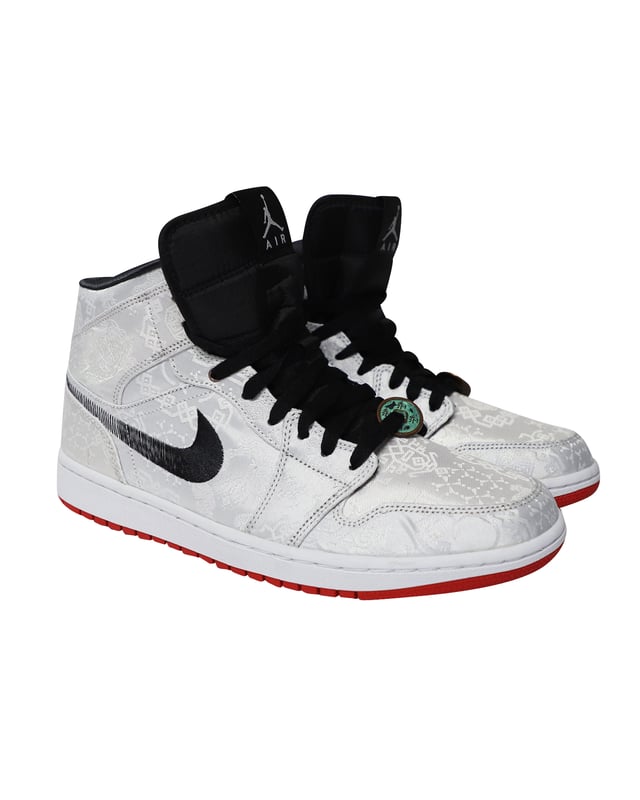 Edison Chen x Air Jordan Mid “Fearless” CLOT in White Canvas