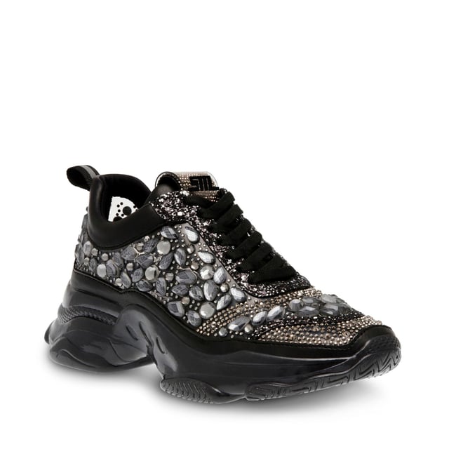 Synthetic upper.Lace up closure.Lightweight  breathable feel.Rhinestone embellished.Rubber sole.