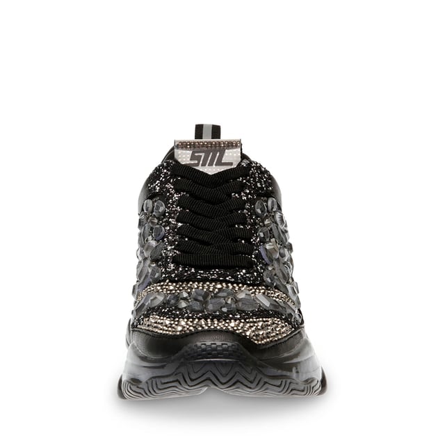 Synthetic upper.Lace up closure.Lightweight  breathable feel.Rhinestone embellished.Rubber sole.