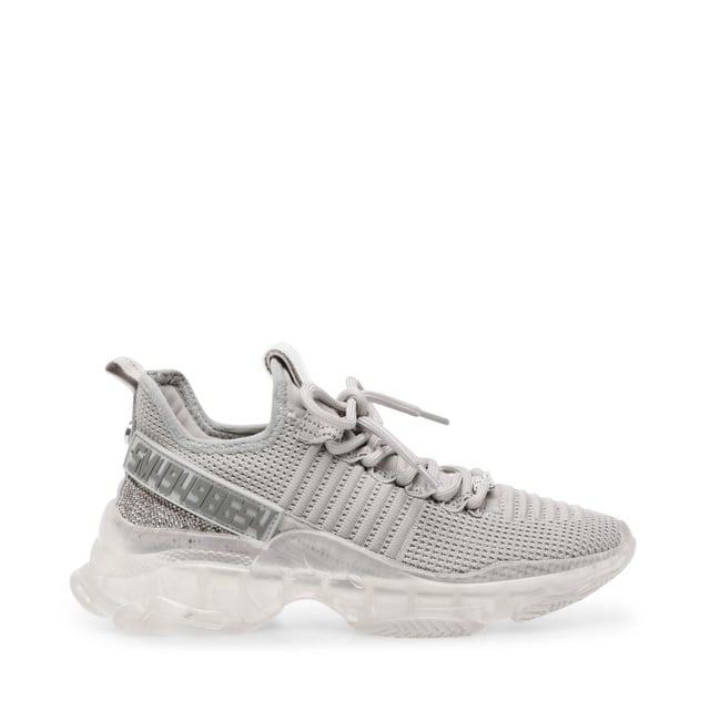 If you only rock one trainer this season  make it MAXILLA-R-E. A super-sleek monochromatic color palette unites this kick’s defining features  which range from a texture-blocked knit upper to an artfully sculpted sole and glitzy rhinestone embellishment.