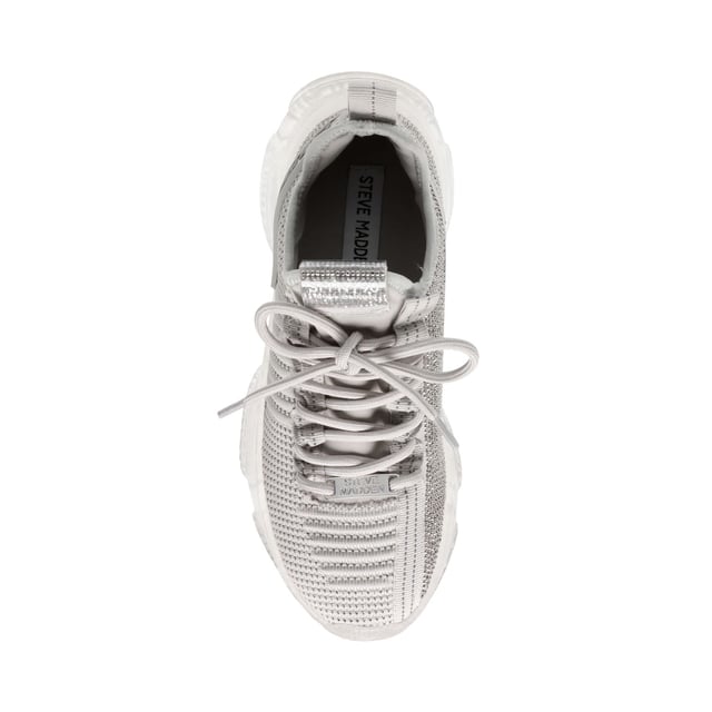 If you only rock one trainer this season  make it MAXILLA-R-E. A super-sleek monochromatic color palette unites this kick’s defining features  which range from a texture-blocked knit upper to an artfully sculpted sole and glitzy rhinestone embellishment.