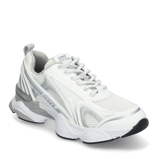 Synthetisch bovenwerk.Vetersluiting.Sportieve stijl met een effen patroon.Rubberen zool.