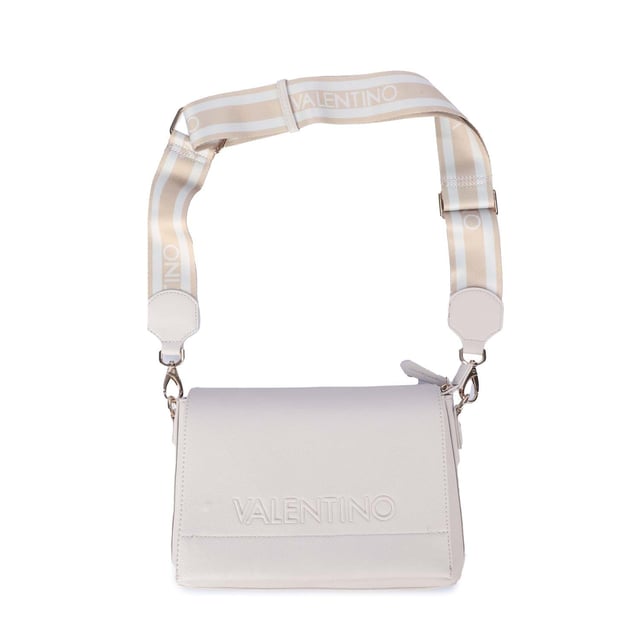 Magnetic Snap Fastening.Concealed Top Zip.Inner Slot Pocket.Detachable Logo Strap.Detachable Link Chain Strap.Raised Logo.Valentino Bags Branding.Gold Tone Hardware.Textured PU.