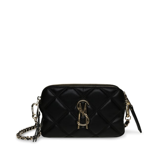 Two main compartments and one minor compartement.Closes with magnetic clasp  closes with zipper.One slip pocket.Removable and adjustable shoulder strap.