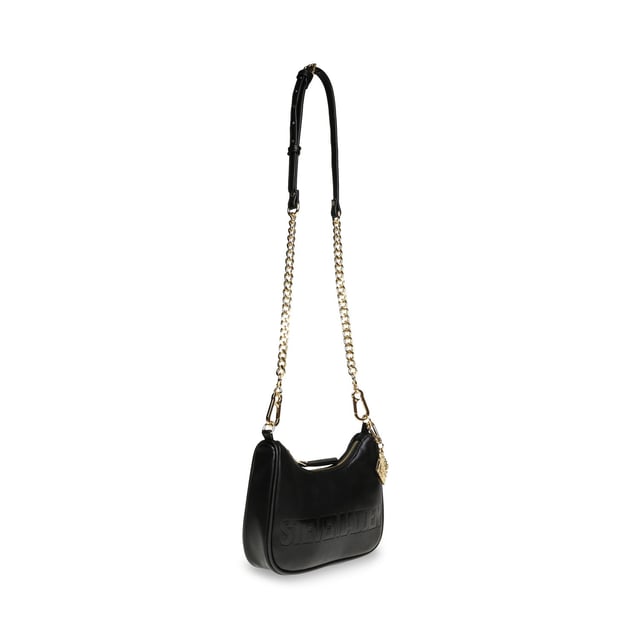 Removable and adjustable shoulder strap.One handle.Closes with zipper.Detachable pendant.