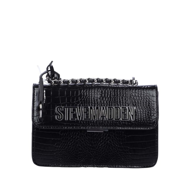 Adjustable shoulder strap.One main compartment.Closes with plug fastener.Slip pocket on the back.One zip pocket.One slip pocket.Divider with zip pocket.Detachable pendant.