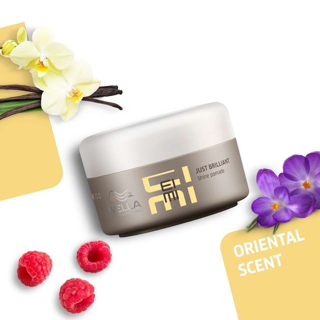 Achieve stunning shine and smoothness with Wella EIMI Just Brilliant Pomade. This professional-grade hair pomade is specially designed to enhance your hairstyle while providing natural anti-frizz definition. Its unique formula protects against humidity, ensuring your hair remains sleek and polished all day. To use, simply apply a small amount to your palms and gently work through dry hair to perfect your look. Ideal for all hair types, this 75ml pomade is a must-have for anyone seeking a flawless finish.