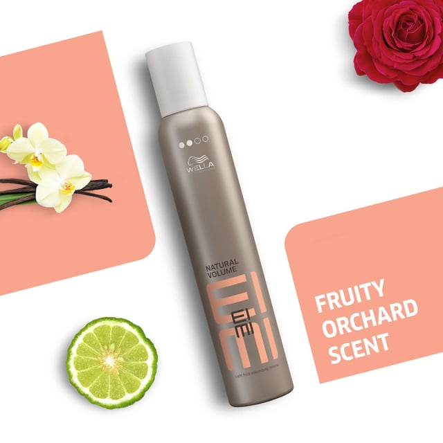 Elevate your hair care routine with Wella EIMI Natural Volume Mousse, designed for professional styling. This 300ml mousse provides exceptional volume and a soft, refined hold, perfect for achieving that natural look. Enriched with protective ingredients, it helps shield your hair from dehydration during blow drying. For best results, shake the canister well, then apply evenly from roots to ends on damp hair before blow drying. Experience beautiful, voluminous hair with Wella's trusted expertise in hair care.