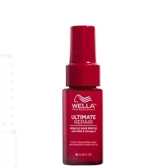Revitalize your hair with Wella Ultimate Repair Miracle Hair Rescue Spray, a powerful leave-in treatment for all hair types. This formula repairs damage in just 90 seconds, strengthening and smoothing your hair with AHA and Omega-9. Experience 99% less breakage and 12 times smoother hair as it rebuilds bonds and creates a protective barrier against damage. Dermatologically tested and vegan-friendly, this spray is safe for color-treated hair, ensuring vibrant, healthy locks. Perfect for daily use for salon-quality results.
