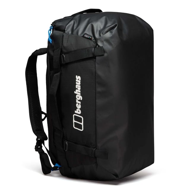 The Xodus Holdall is the ultimate bag for shifting your kit around. The Xodus Holdall is made of tougher stuff  with carbonate-coated 100% recycled nylon fabric. Throw anything you can at this travel bag. Its 360º padded grab handle makes it easy to grab the bag on the go  whilst stowable shoulder straps are ideal for carrying in comfort over longer distances.Internal pockets.Side compression which helps pack the bag down.