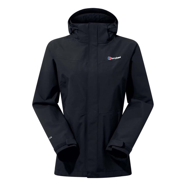 Made for walking or hiking  this flexible and fully waterproof  InterActive jacket is a superb choice. There’s nothing like the freedom of adding extra warm layers when it’s chilly and throwing them off when it’s not. Our InterActive technology allows you to do just that. It makes zipping in a compatible Berghaus mid-layer simple  to give you versatile protection all day long. As for staying dry  the two-layer GORE-TEX 2L Performance Shell is perfect. It’s totally waterproof and breathable  and with a handy roll-away hood  you’re protected come rain or shine. Plus  non-tearing ripstop face fabric adds to the durability for great performance on the hill.