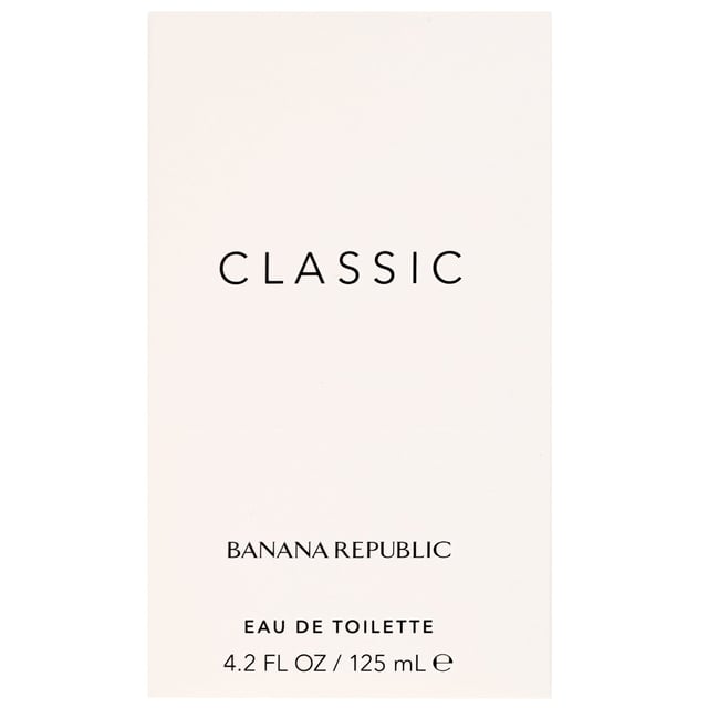 Banana Republic Classic Eau de Toilette Spray for Unisex Experience the refreshing allure of Banana Republic Classic Eau de Toilette Spray, a unisex fragrance launched in 1995. This captivating scent features invigorating top notes of Bergamot, Pink Grapefruit, Clementine, and Herbal notes that awaken the senses. The heart reveals a floral bouquet of Lilac, Honeysuckle, and a hint of Ginger, while the base notes of White Musk and Woods provide a warm, grounding finish. Perfect for any occasion, this fragrance is designed for those who appreciate elegance and sophistication.