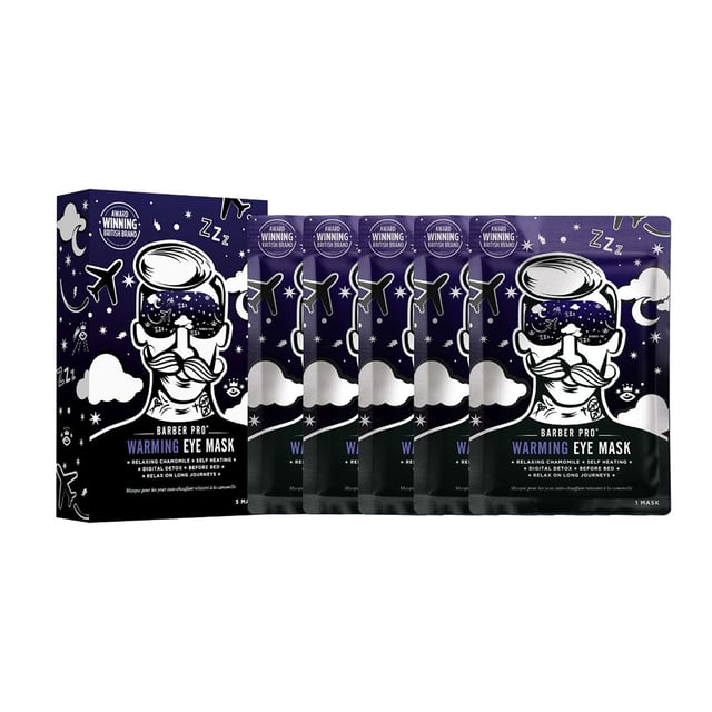 Are you struggling with tired or strained eyes? Discover the soothing relief of BARBER PRO Warming Eye Masks. These innovative self-heating masks gently warm the eye area, promoting relaxation and helping you unwind. Perfect for use during travel, before sleep, or as part of your digital detox, each mask offers a 20-minute treatment designed to rejuvenate your eyes after long hours of screen time. Simply place the mask over your eyes, secure it with the comfortable ear loops, and enjoy a moment of tranquility. Each box contains 5 individually wrapped masks for your convenience.