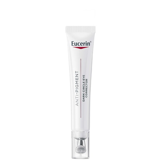 Revitalize your eyes with Eucerin Anti-Pigment Illuminating Eye Cream, designed to combat dark circles, puffiness, and fine lines. This lightweight cream features a cooling metal applicator for precise application to hyperpigmentation areas. Enriched with light-reflecting pigments, it brightens the eye area for a refreshed look. The combination of Thiamidol, Hyaluronic Acid, and Oligopeptides reduces hyperpigmentation, smooths fine lines, and boosts collagen production. Achieve a luminous and youthful appearance.