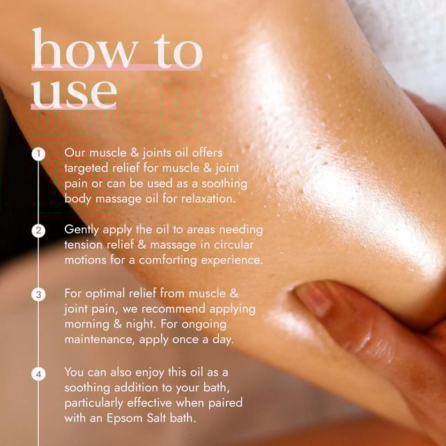Fushi Really Good Muscle & Joints Oil - 100ml for Pain Relief and Relaxation Experience the soothing power of Fushi Really Good Muscle & Joints Oil. Specially formulated to alleviate sore muscles and joints, this 100ml oil promotes enhanced circulation and comfort. Infused with potent ingredients like Boswellia, known as Indian Frankincense, and Ashwagandha, it targets soreness and supports joint health. The calming properties of Liquorice, Tulsi, and Valerian further ease stiffness and tension. Ideal for post-sport recovery, use as a massage oil or in a relaxing bath with Epsom salts. Embrace your wellness with this Ayurvedic blend.
