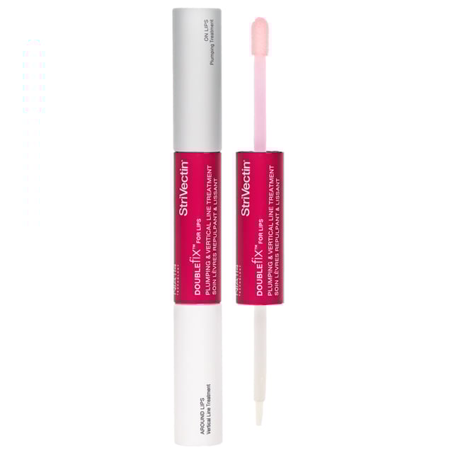 Transform your lips with StriVectin's Anti-Wrinkle Double Fix for Lips, a revolutionary 2-in-1 treatment designed to enhance lip volume and reduce vertical lines. The innovative Plumping Treatment delivers a luscious, non-drying formula that restores smoothness and adds a glossy finish. Meanwhile, the Vertical Line Treatment improves elasticity and diminishes fine lines in just 4 weeks. Suitable for mature skin, this product is perfect for women seeking healthy, youthful lips. Apply twice daily for optimal results and enjoy the confidence of beautifully plump lips.