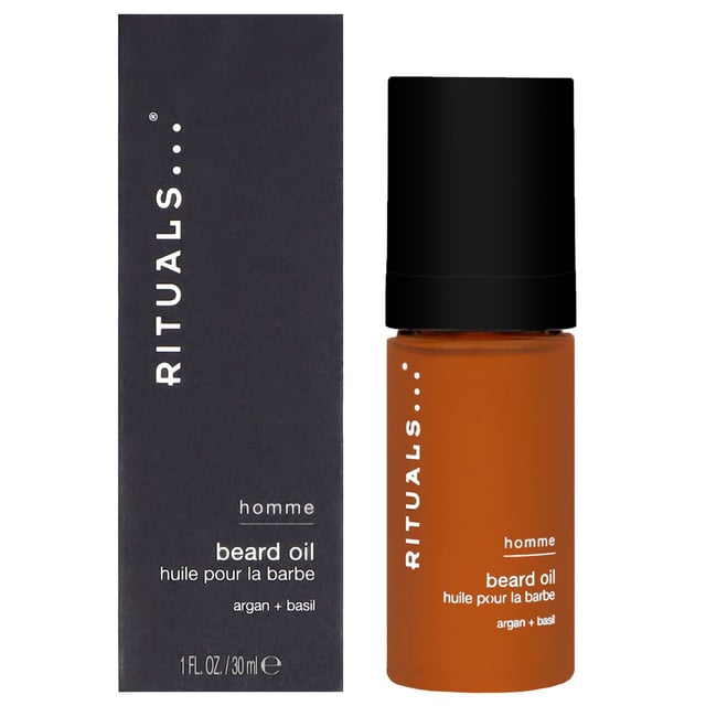 Transform your grooming routine with Rituals Homme Beard Oil, designed specifically for men who want to nourish and tame their beards. Infused with luxurious argan oil sourced from ancient trees in Morocco, this enriching oil provides exceptional hydration and conditioning, leaving your beard smooth, healthy, and easy to manage. Perfect for achieving a well-groomed appearance, this vegan-friendly beard oil is a must-have for any man's grooming kit. Simply apply 2-3 pumps into your hands and massage into your beard for best results, morning and evening, or as needed.