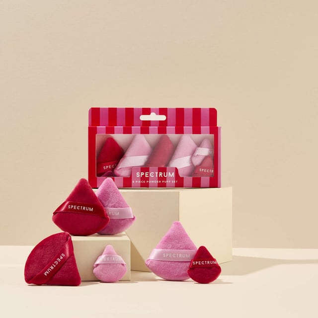 Elevate your makeup routine with the Spectrum Merry and Bright Puffs Bundle. This luxurious 4-piece velvet puff collection is expertly crafted to ensure a flawless finish while setting your makeup perfectly. Each puff features a unique shape, allowing for versatile application techniques that cater to all your beauty needs. Soft and plush, these puffs promise a seamless application every time, making them an essential addition to your beauty arsenal. Perfect for gifting or treating yourself, this bundle is a must-have for every makeup lover.