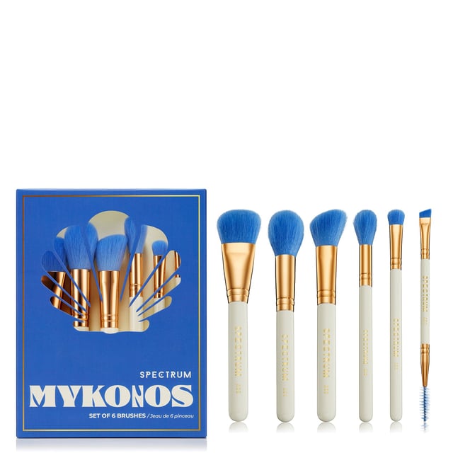 Discover the elegance of travel with the Spectrum Mykonos 6 Piece Makeup Brush Set. This beautifully curated collection includes six essential brushes for face and eyes, designed for on-the-go beauty enthusiasts. Perfectly compact, these brushes fit effortlessly into your carry-on, making them ideal for jet-setting or simply as a reminder of your favorite glamorous destinations. Elevate your makeup routine with this stylish and practical brush set, perfect for women who love to travel in style.