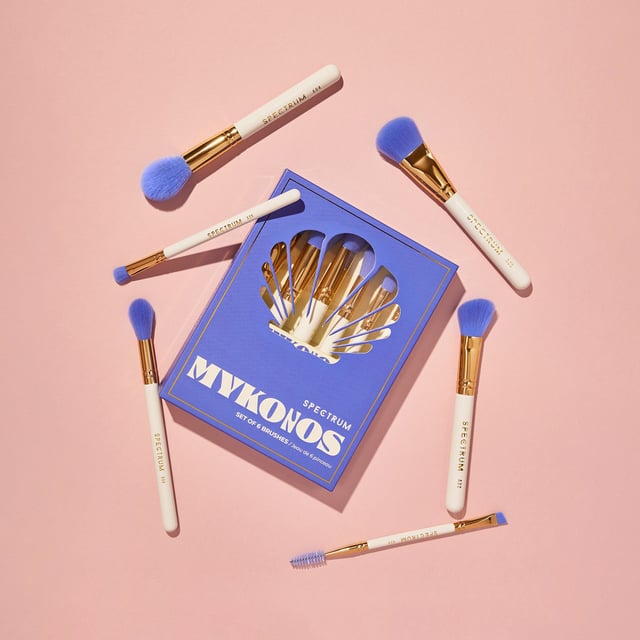 Discover the elegance of travel with the Spectrum Mykonos 6 Piece Makeup Brush Set. This beautifully curated collection includes six essential brushes for face and eyes, designed for on-the-go beauty enthusiasts. Perfectly compact, these brushes fit effortlessly into your carry-on, making them ideal for jet-setting or simply as a reminder of your favorite glamorous destinations. Elevate your makeup routine with this stylish and practical brush set, perfect for women who love to travel in style.