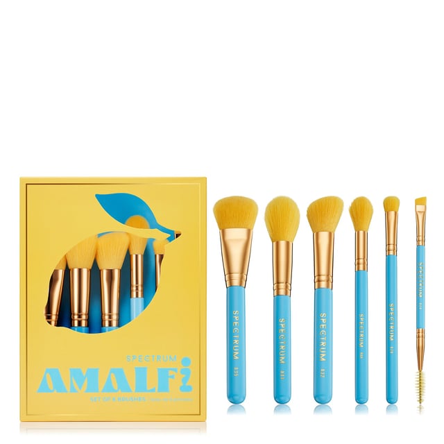 Elevate your beauty routine with the Spectrum Amalfi 6 Piece Makeup Brush Set, inspired by the elegance of travel. This essential collection includes 6 versatile brushes perfect for face and eye makeup, designed for easy packing in your carry-on. Whether you're jet-setting to exotic locales or simply reminiscing about your favorite destinations, these luxurious brushes will ensure you always look your best. Ideal for makeup enthusiasts who value quality and portability, this set is a must-have for every journey.