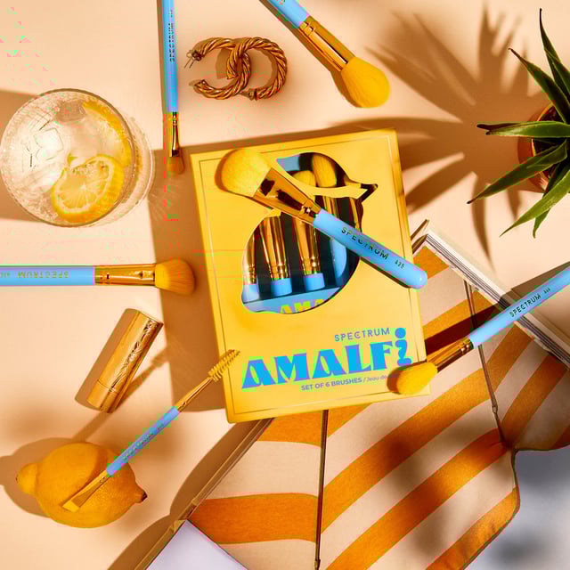 Elevate your beauty routine with the Spectrum Amalfi 6 Piece Makeup Brush Set, inspired by the elegance of travel. This essential collection includes 6 versatile brushes perfect for face and eye makeup, designed for easy packing in your carry-on. Whether you're jet-setting to exotic locales or simply reminiscing about your favorite destinations, these luxurious brushes will ensure you always look your best. Ideal for makeup enthusiasts who value quality and portability, this set is a must-have for every journey.