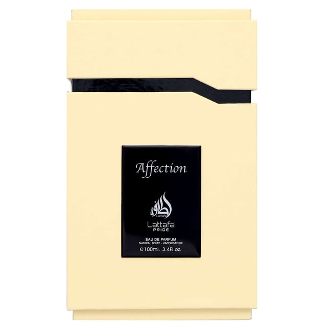 Experience the enchanting essence of Lattafa Pride Affection Eau de Parfum, a captivating unisex fragrance for the daring and confident. This exquisite scent blends gourmand and floral notes, starting with a delightful fusion of Pistachio, Hazelnut, and Cassis Buds. The heart reveals a bouquet of Lily of the Valley and Jasmine, enhanced by Raspberry and Lactonic notes. The base envelops you in Vanilla and Tonka Bean, leaving an unforgettable fragrance trail.