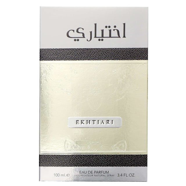 Experience the enchanting aroma of Lattafa Ekhtiari Eau de Parfum Spray, an exquisite unisex fragrance launched in 2019. This vibrant scent opens with refreshing fruity notes and zesty mandarin orange. The heart reveals a captivating blend of sweet jasmine and creamy gardenia, adding floral elegance. As it settles, it transforms into a warm base of soft musk, comforting vanilla, and rich tonka bean, leaving a memorable trail. Perfect for any occasion, this 100ml perfume is a must-have for fragrance enthusiasts.