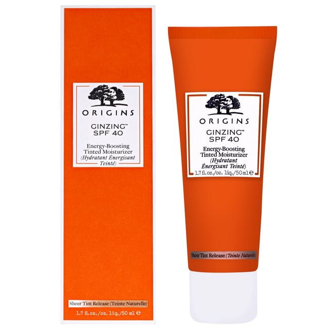 Revitalize your skin with Origins Ginzing SPF40 Energy-Boosting Tinted Moisturizer. This luxurious cream is infused with energizing ingredients like caffeine from coffee and ginseng, which combat fatigue and promote a youthful, radiant glow. Not only does it hydrate and smooth your complexion, but it also provides essential UV protection. Made with the highest-quality plant-based ingredients and free from harmful chemicals, this moisturizer is perfect for daily use. Experience clean beauty that enhances your well-being while keeping your skin looking fresh and vibrant.