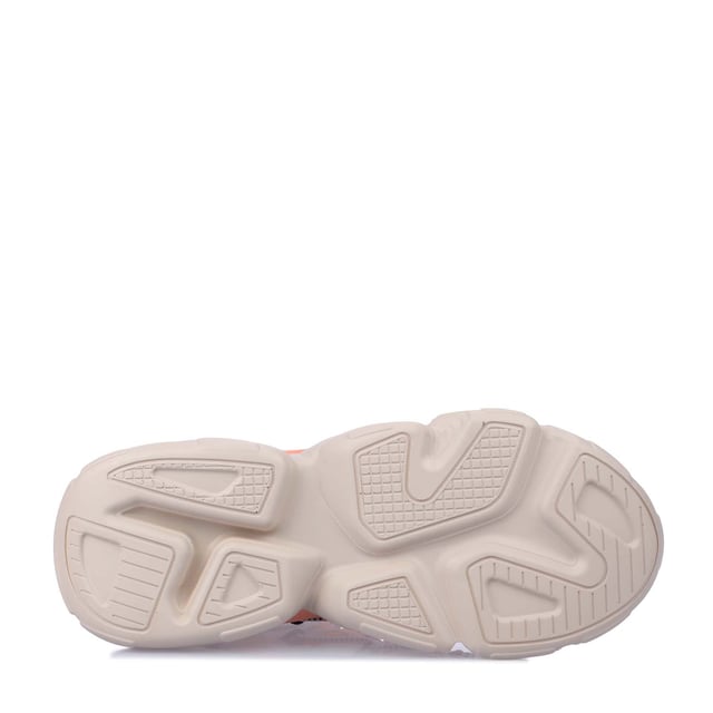 Synthetic upper.Lace up fastening.Heel pull tab.Sculpted platform outsole.