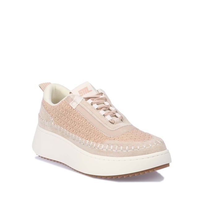 Synthetic and Textile upper.Lace up fastening.Waffle weave overlay and top stitching around the welt.Rubber sole.