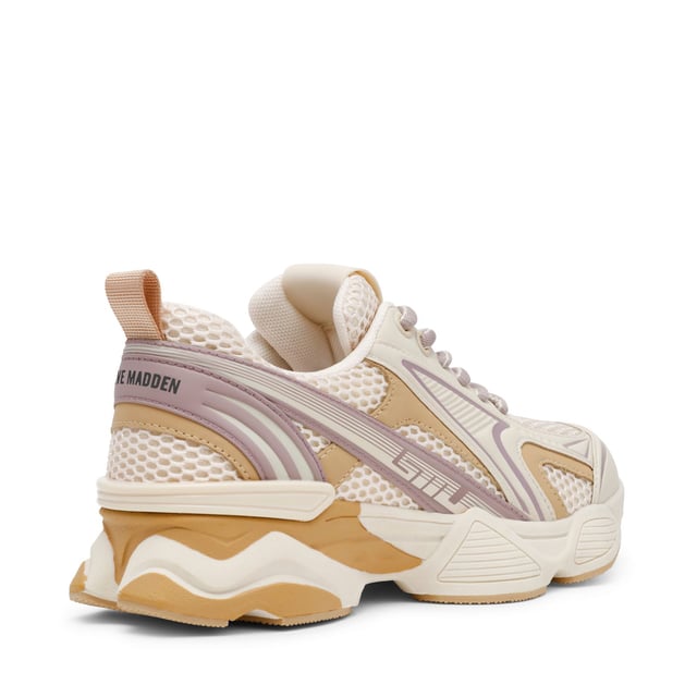 Synthetic upper.Lace up fastening.Sporty style with plain pattern.Rubber sole.