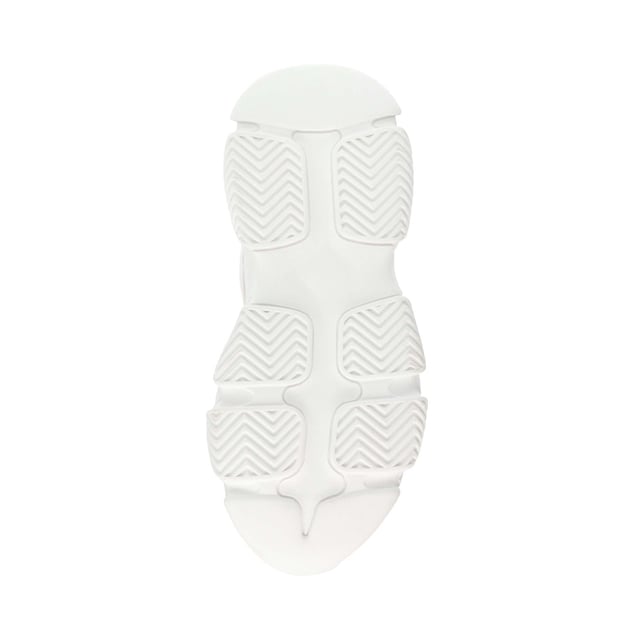 Reinforced mesh upper.Lace up fastening.Extra-chunky treaded platform sole with a subtle metallic design.