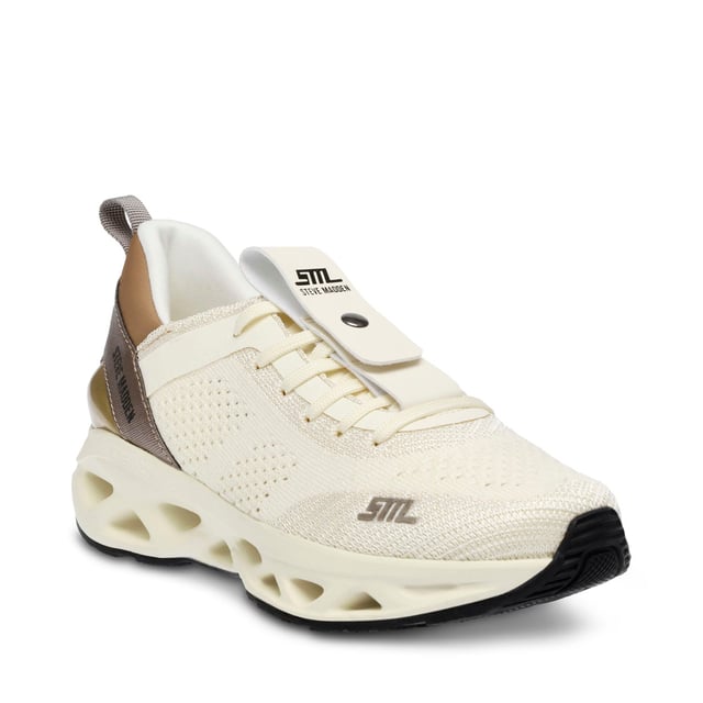 Textile upper.Lace-up fastening with press-stud lace guard.Flat heel.Micro-mesh platform.Grippy rubber outsole.