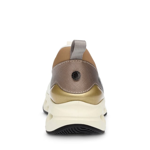 Textile upper.Lace-up fastening with press-stud lace guard.Flat heel.Micro-mesh platform.Grippy rubber outsole.