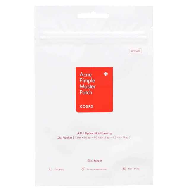 The COSRX Acne Pimple Master Patch offers an innovative solution for acne treatment. These clear hydrocolloid patches create a barrier against bacteria while locking in moisture. Perfect for overnight use, they help absorb impurities and flatten cystic acne. Designed to stay on during showers or under makeup, each pack includes three sizes for a perfect fit. Simply clean the area, apply a patch, and replace it when it turns white. For external use only; discontinue use if irritation occurs. Store in a cool, dry place away from sunlight.