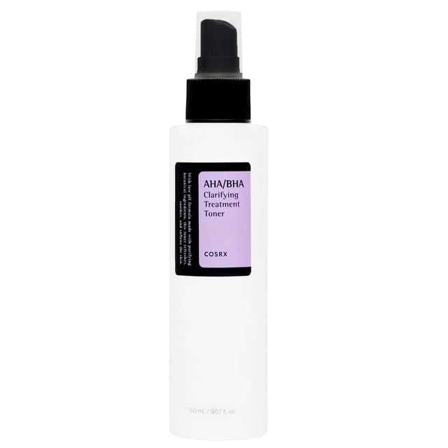 Revitalize your skin with COSRX AHA/BHA Clarifying Treatment Toner. This toner contains 10% Apple Fruit Water (AHA) and 10% Willow Bark Water (BHA) to gently exfoliate dull skin and remove dead skin cells. It helps prevent whiteheads and blackheads, revealing a clearer and brighter complexion over time. Ideal for combination skin, this vegan and cruelty-free toner is dermatologically tested and free from parabens, sulfates, phthalates, and alcohol. For best results, apply after cleansing and follow with sunscreen SPF 30 or higher. Avoid contact with eyes and do not use on damaged skin.