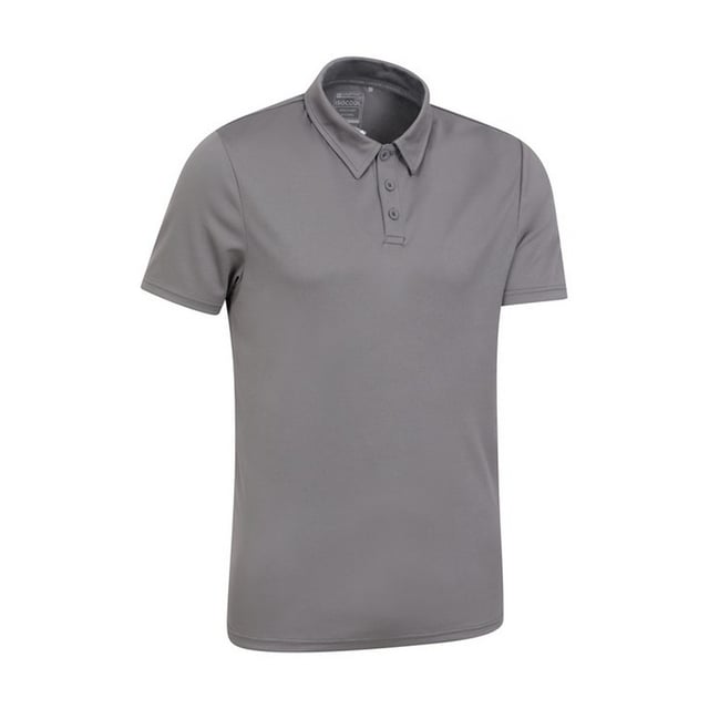 100% Polyester. Ontwerp: Eenvoudig. Bevestiging: Knop. Mouwtype: Korte mouwen. Halsuitsnijding: Omgeslagen kraag. Stoftechnologie: Ademend, IsoCool, Vochtafvoerend, Sneldrogend, UV-bescherming. 3 knopenlijst. XXS: 33 in. XS: 35 in. S: 37 in. M: 40 in. L: 43 in. XL: 46 in. XXL: 49 in. 3XL: 53 in. 4XL: 56 in.