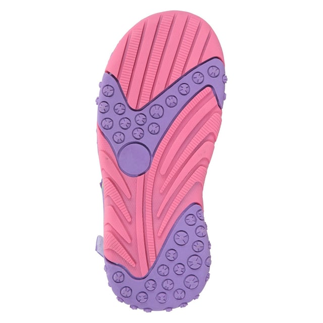 Lining: Neoprene. Insole: Cushioned, Phylon. Fabric Technology: Flexible. Pull Tab, Removable Heel Strap. Flat Heel. Design: Hearts, Rainbow. Toe Style: Open. Fastening: Touch Fastening.