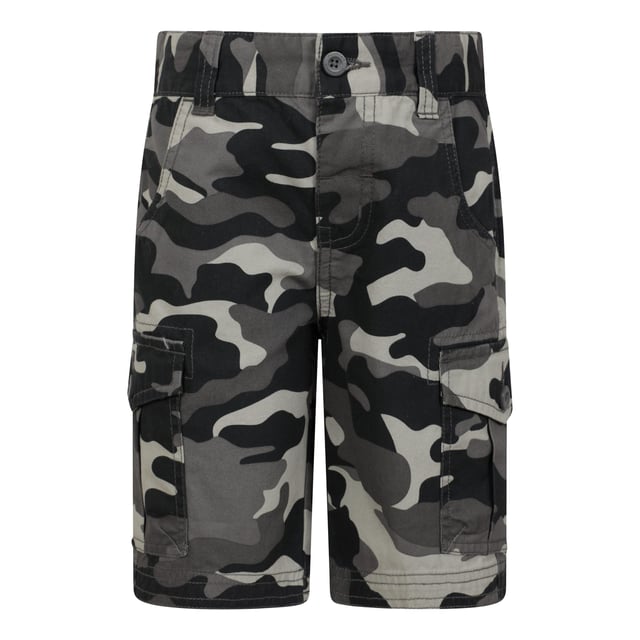 100% Cotton. Design: Camo, Logo. Pockets: 2 Side Pockets, 2 Thigh Pockets, 2 Back Pockets. Belt Loops, Bulk Free. Fabric Technology: Durable, Fade Resistant, Lightweight, Shrink Resistant.