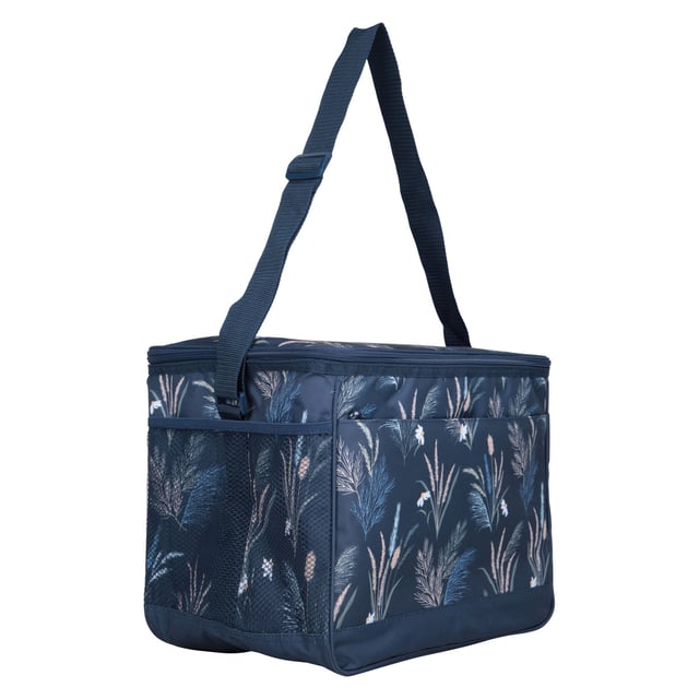 100% Polyester. Fabric Technology: Lightweight. Pockets: 2 Side Pockets, Mesh Pocket. Compartments: 1 Main Compartment. Design: All-Over Print, Fern Leaf, Flower. Adjustable Shoulder Strap, Packaway. Capacity: 25L. Fastening: Two Way Zip.
