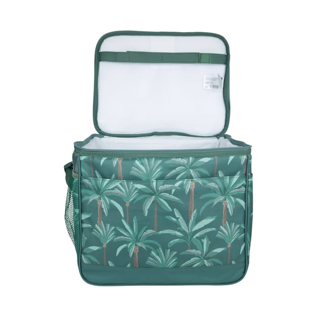Fabric Technology: Lightweight. Pockets: 2 Side Pockets, Mesh Pocket. Compartments: 1 Main Compartment. Design: Palm Tree. Adjustable Shoulder Strap, Packaway. Capacity: 25L. Fastening: Two Way Zip.